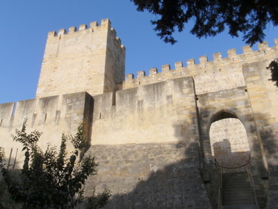 Castle of São Jorge, east side.